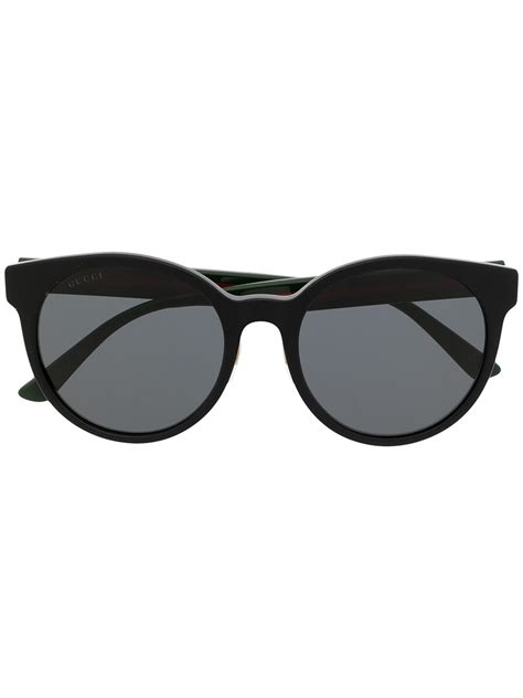 gucci 52mm stripe round sunglasses|Gucci round optical glasses.